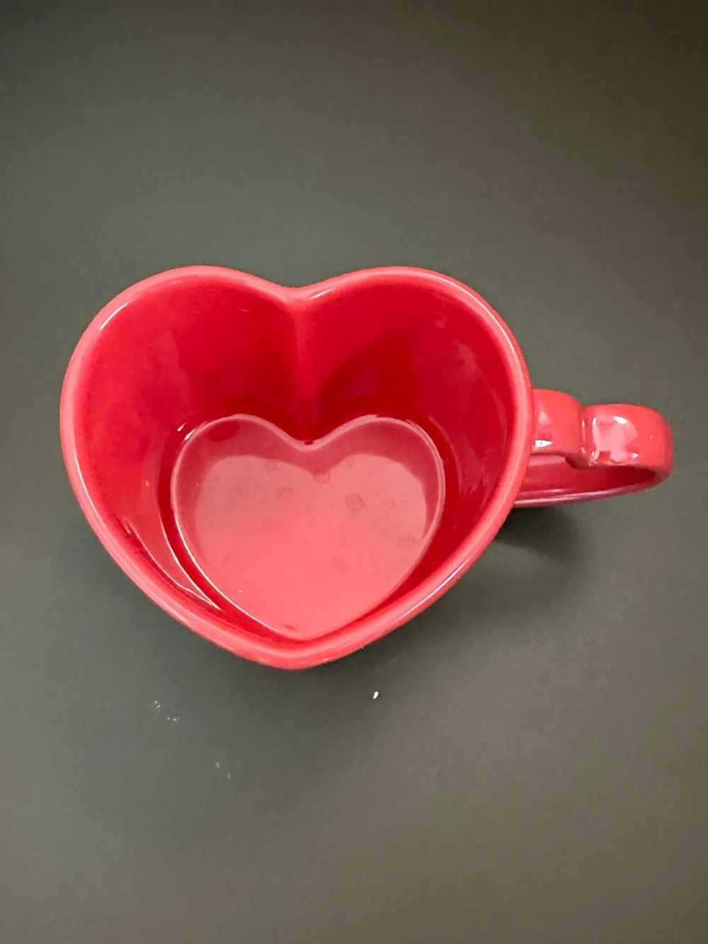 Heart shaped mug • perfect for kids • ceramic cup